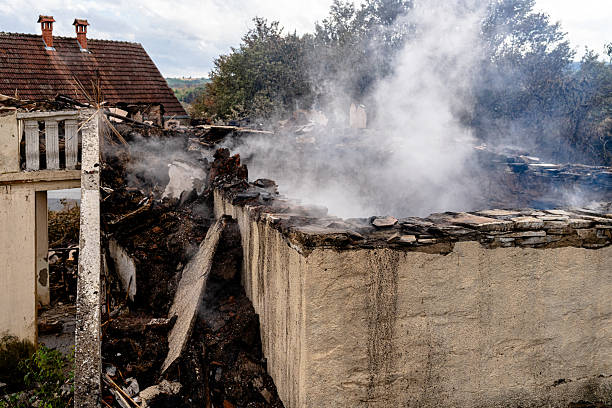 Professional Fire Damage Removal technician working in Hampton, MN